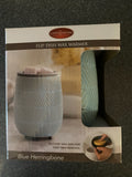 Flip DishTart Melt Warmer - Blue Herringbone