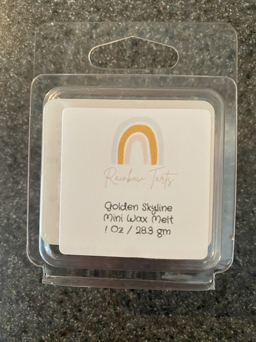 Golden Skyline Mini Tart Melt Candle