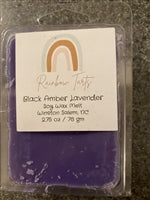 Black Amber Lavender Tart Melt Candle