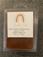 Dark Amber & Rosewood Tart Melt Candle