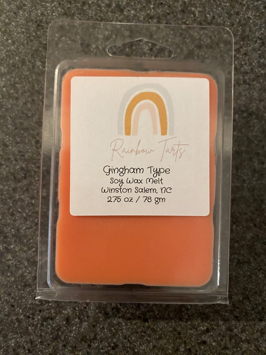 Gingham Type Tart Melt Candle