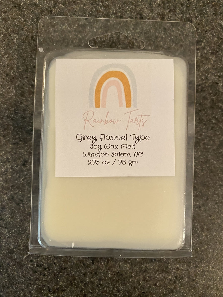 Grey Flannel Type Tart Melt Candle