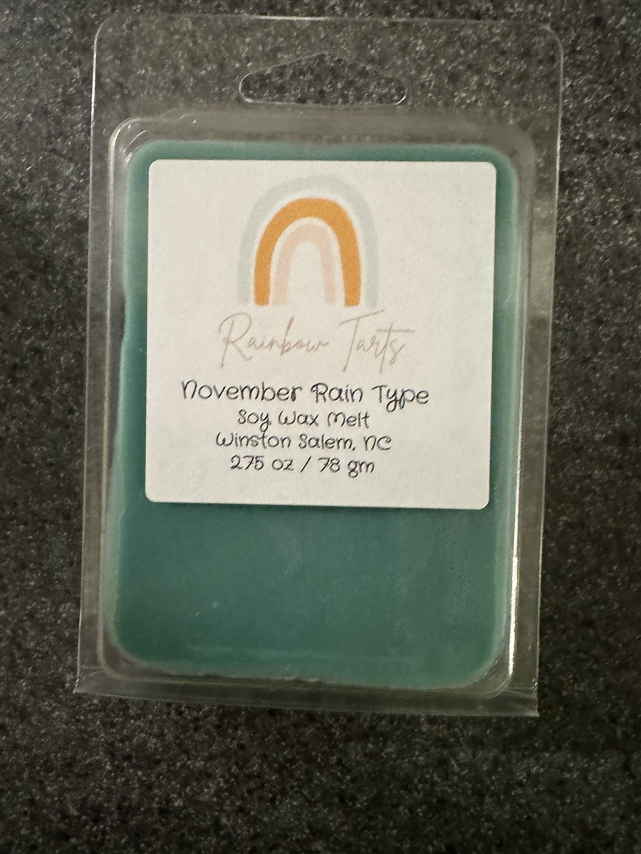 November Rain Type Tart Melt Candle